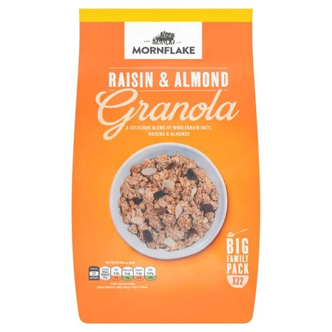 Mornflake Granola Raisin And Almond 1kg Bulk Family Pack