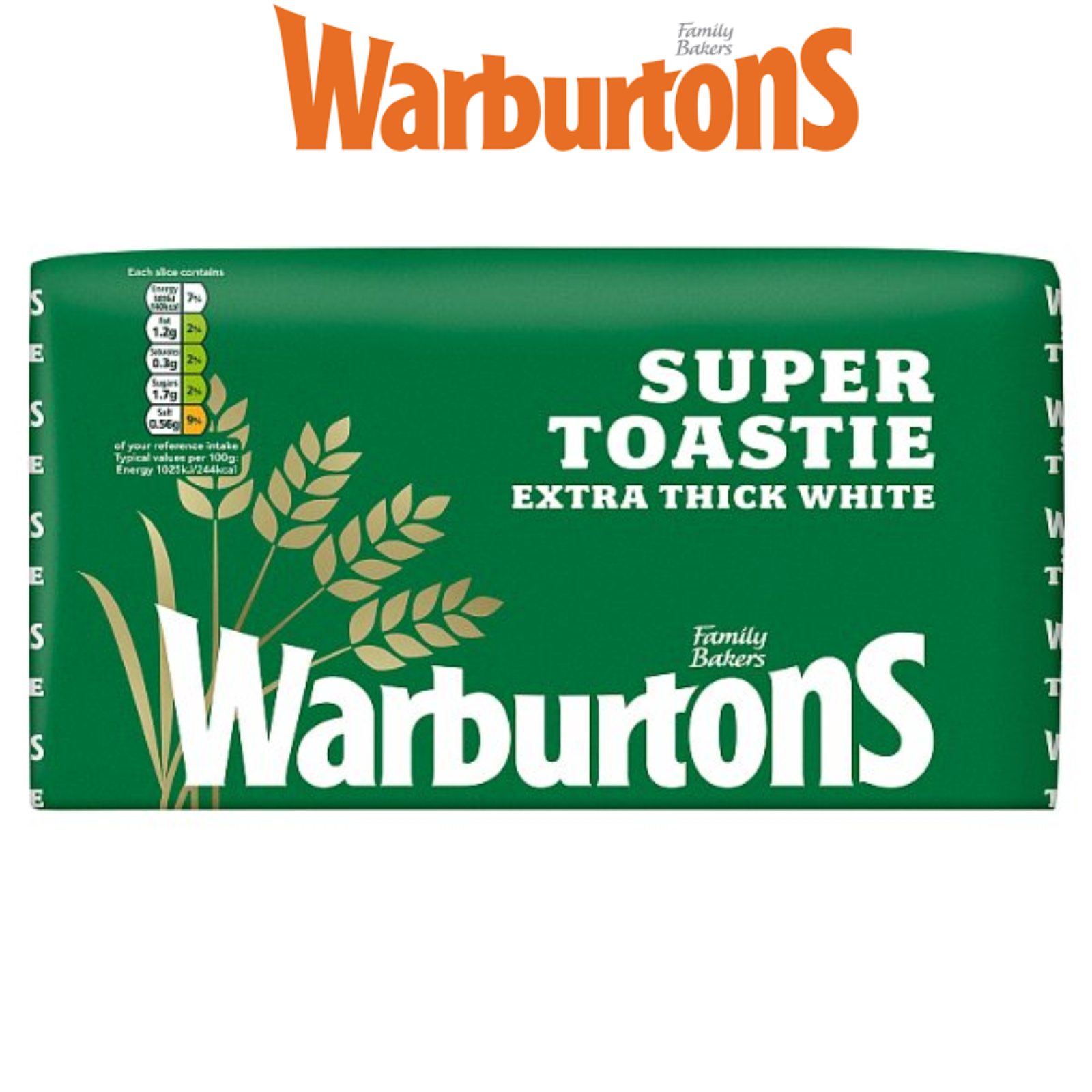Warburtons Bread Loaf All Variations Medium Wholemeal Seeded Toastie Thick Sliced Pack