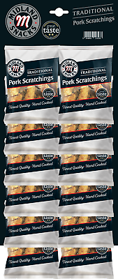Midland Snacks Traditional Pork Scratchings 40g – 12 x 40g