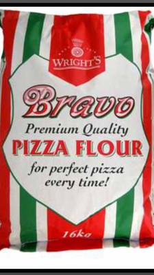 Wright's Pizza Flour Bravo 16kg Catering Size For Pizza Dough Foodservice Grade 1 x 16kg