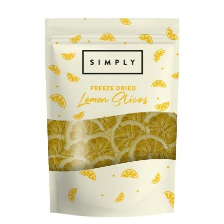 Simply Freeze-Dried Lemon Slices 100g Multi Pack 4 x 100g For Foodservice, Kitchens And Retail