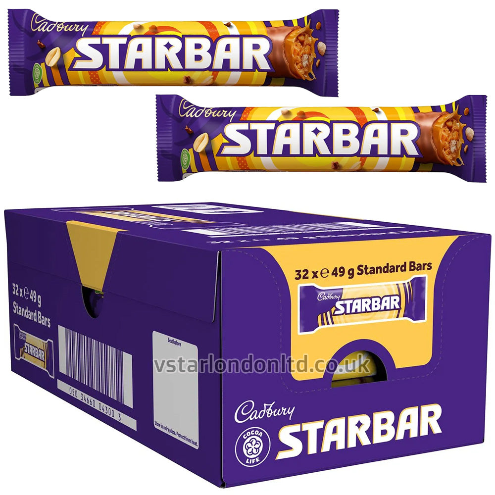 Cadbury Starbar Chocolate Bar 49g – 32 x 49g