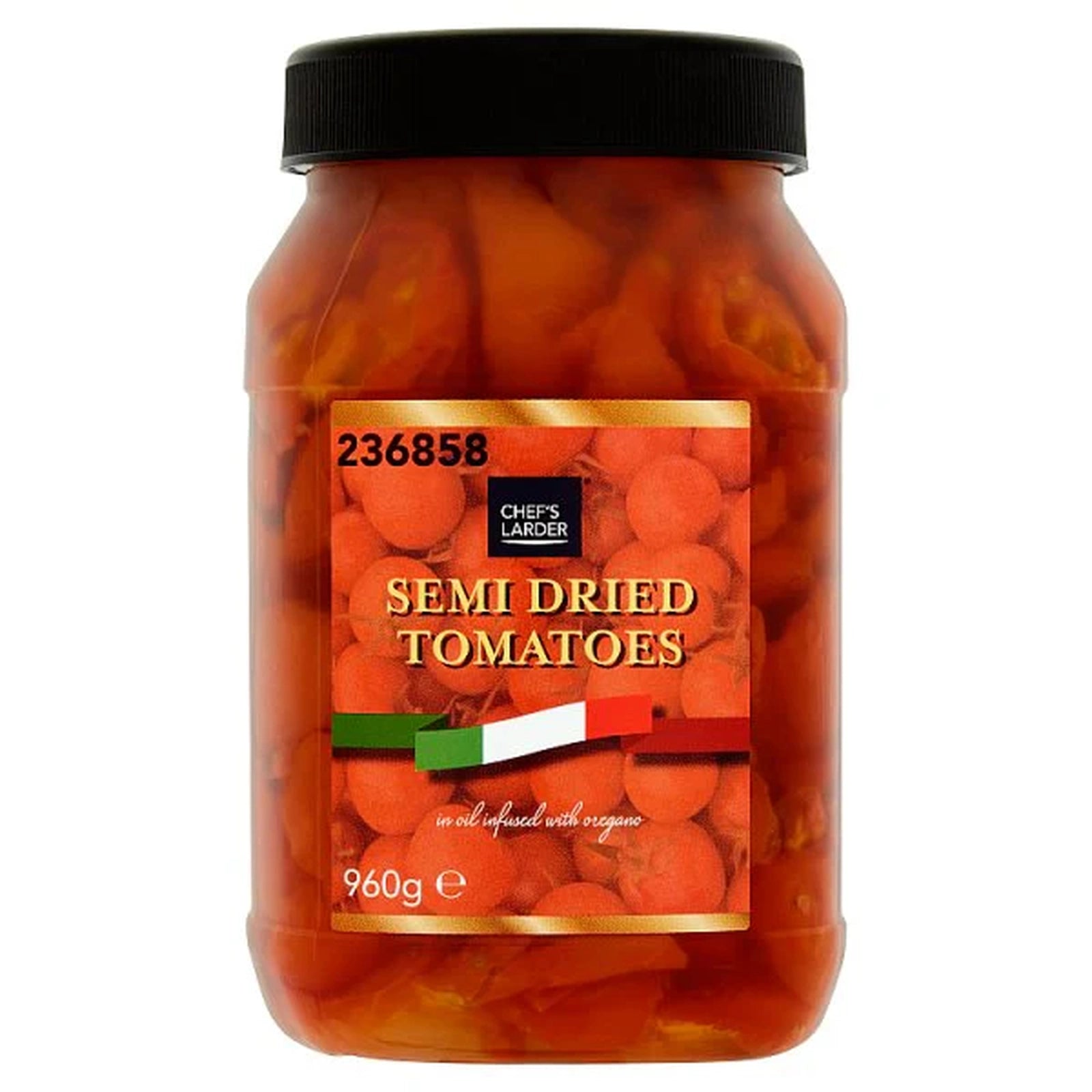 Chef's Larder Semi Dried Tomatoes In Oil 960g 1 x 960g Ideal For Cooking And Dressings