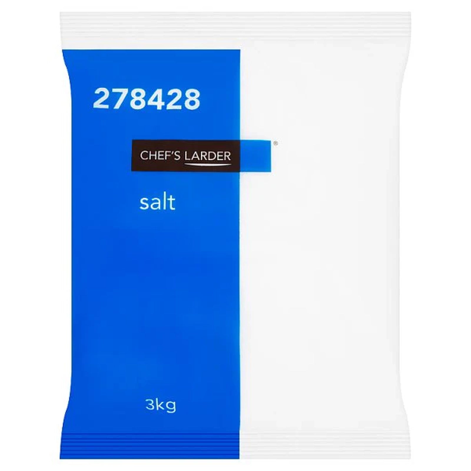 Salt Chef's Larder 3kg For Everyday Baking And Cooking 1 x 3kg Pack Size For Home And Professional Kitchens