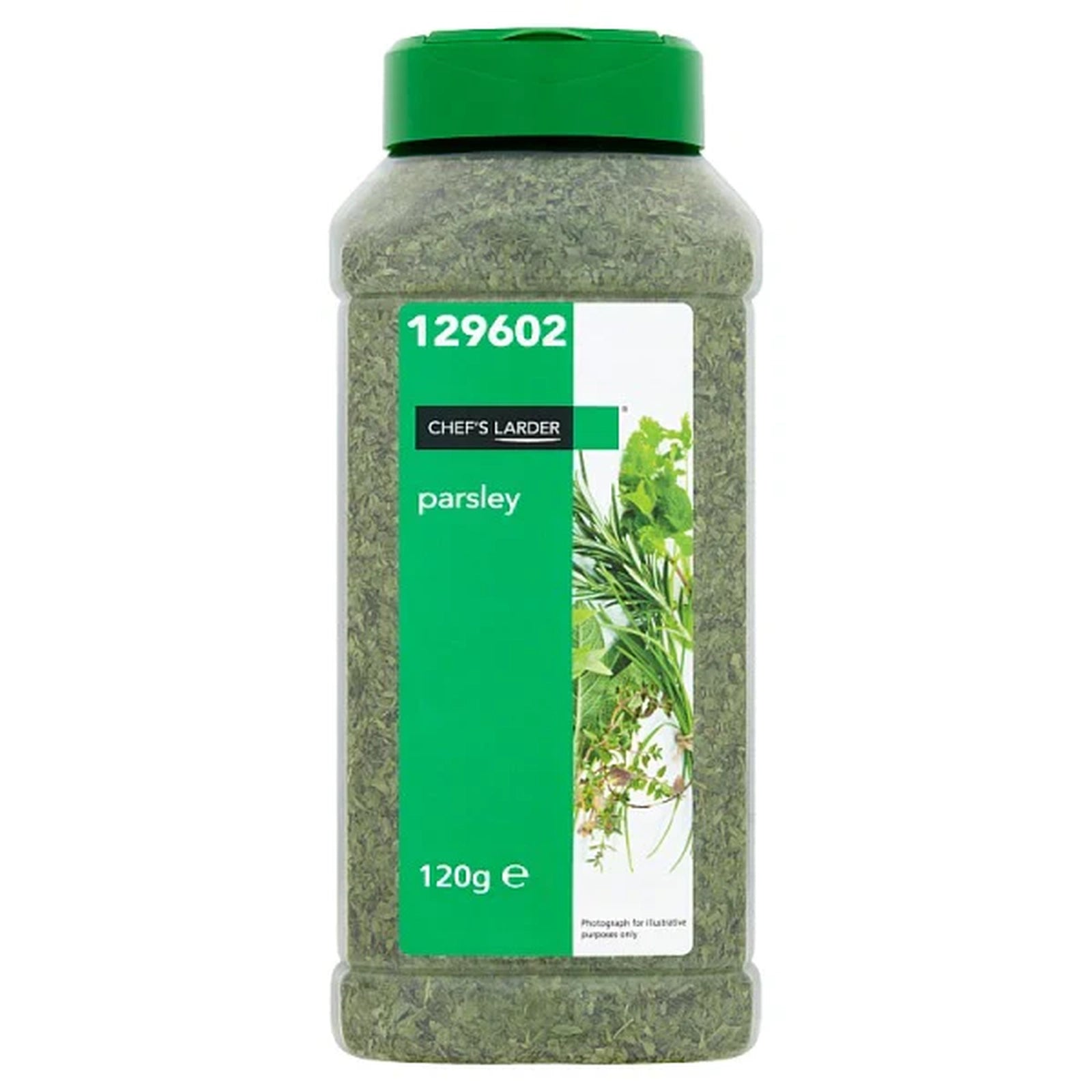 Chef's Larder Parsley Fresh Leaves 120g Single Pack for Kitchens and Retail Ready to Use