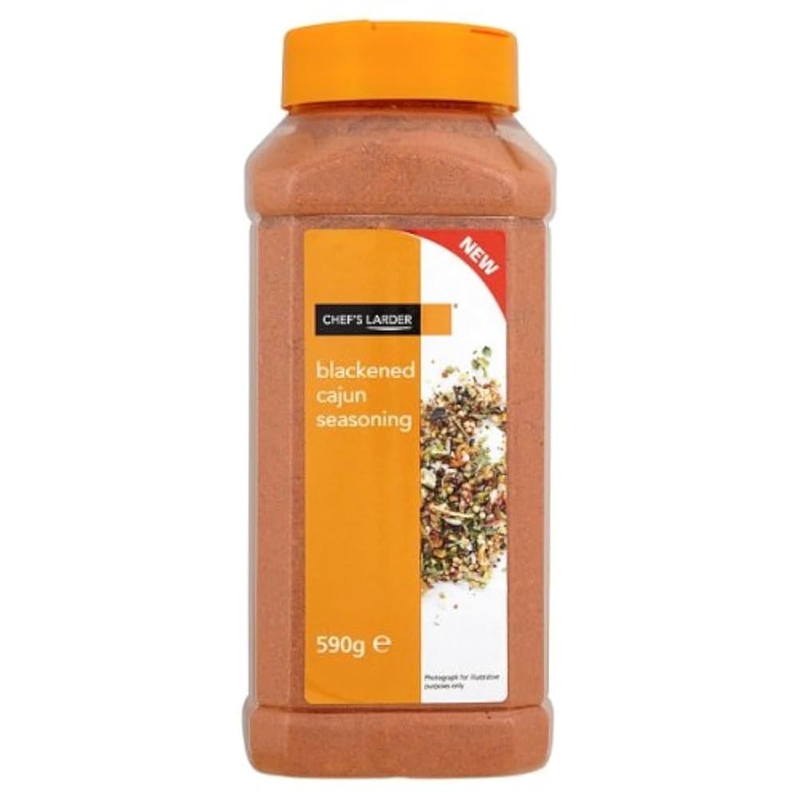 Chef's Larder Blackened Cajun Seasoning 590g For Grilling And Roasting Quality Grocery Item For Kitchens And Foodservice