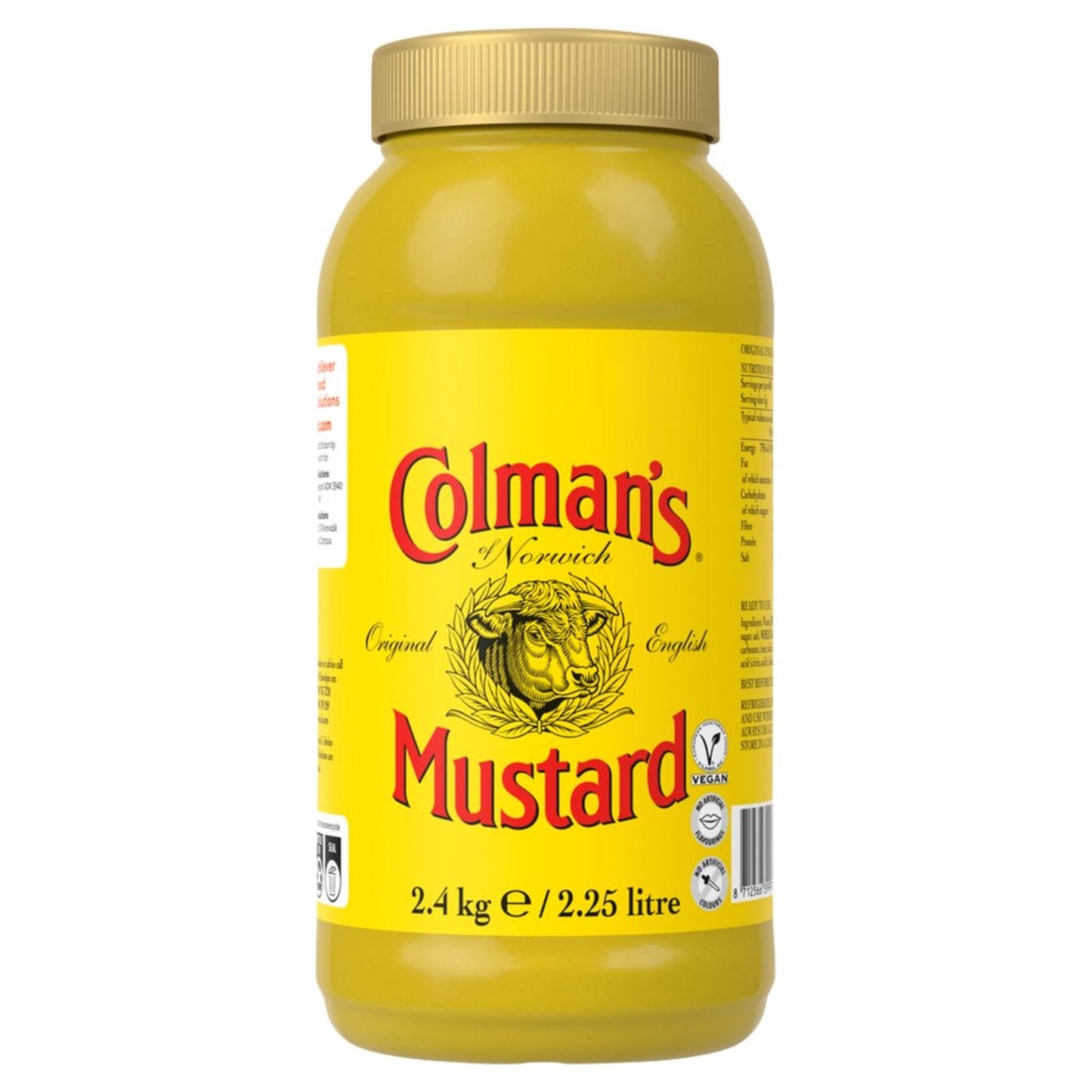 Colman's Original English Mustard 2.4kg – 1 x 2.25ltr