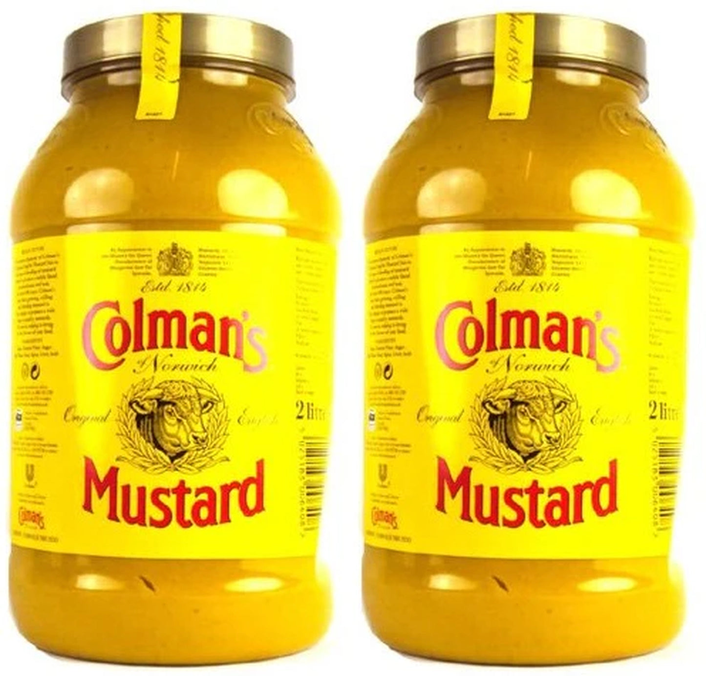Colman's Original English Mustard 2.4kg – 2 x 2.25ltr
