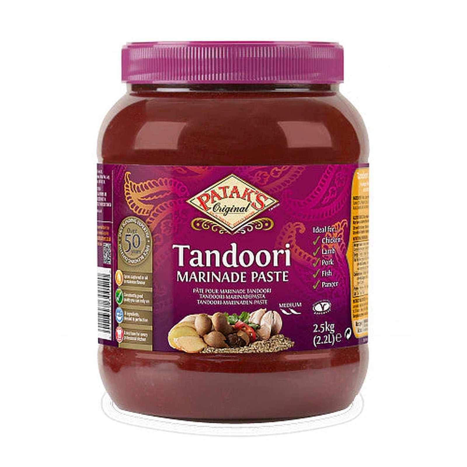 Patak's Original Tandoori Marinade Paste 2.5kg – 1 x 2.2ltr