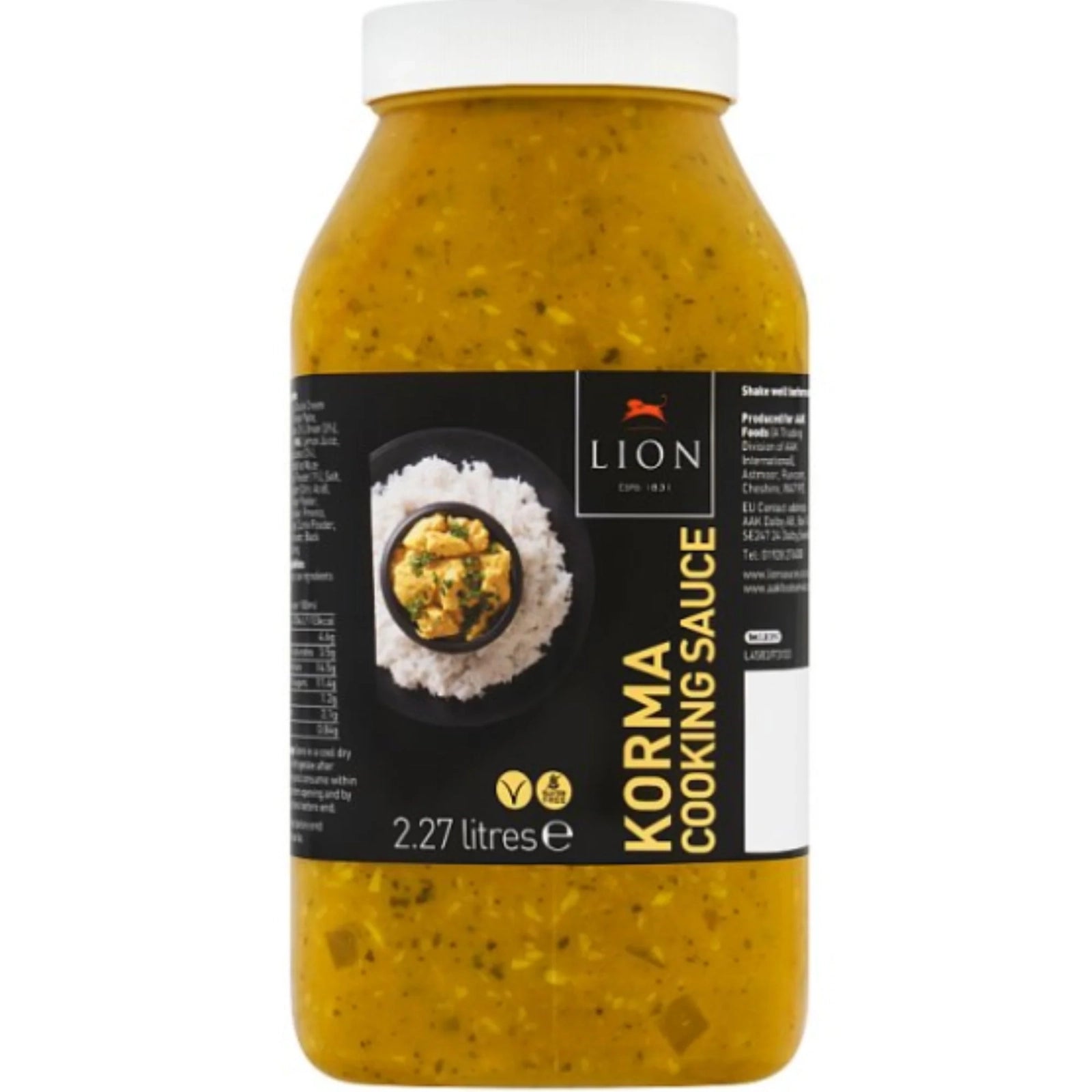 Lion Korma Cooking Sauce 2.27 Litres – 2 x 2.27ltr