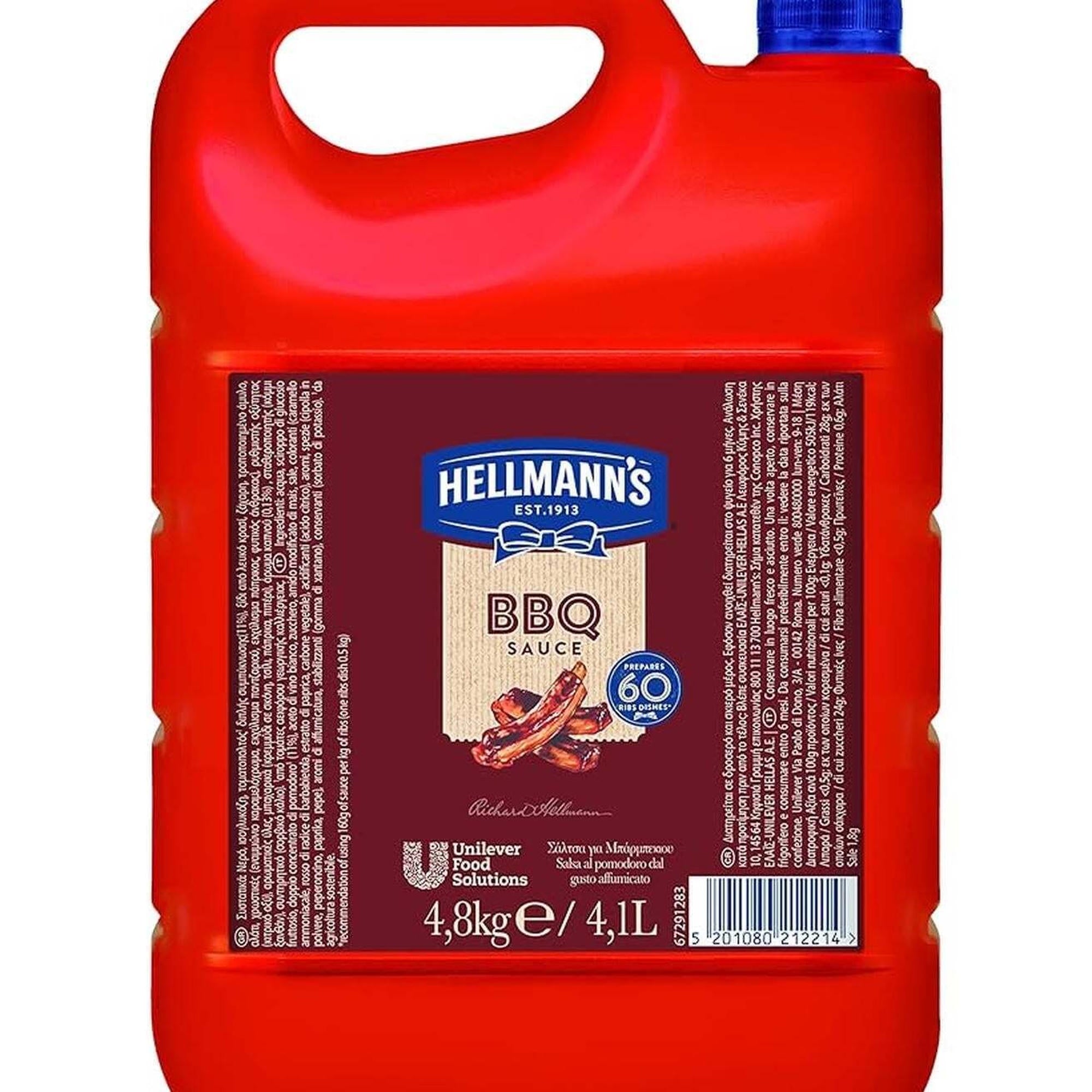 Hellmann's BBQ Flavour Sauce 4.8kg – 1 x 4.8kg