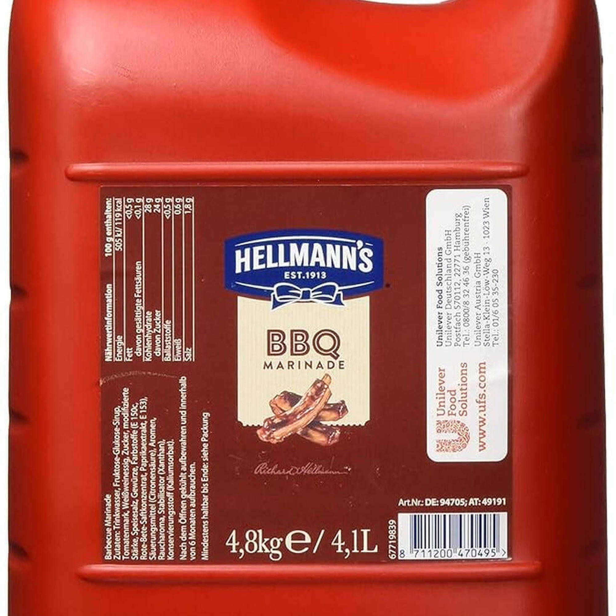 Hellmann's BBQ Flavour Sauce 4.8kg – 3 x 4.8kg