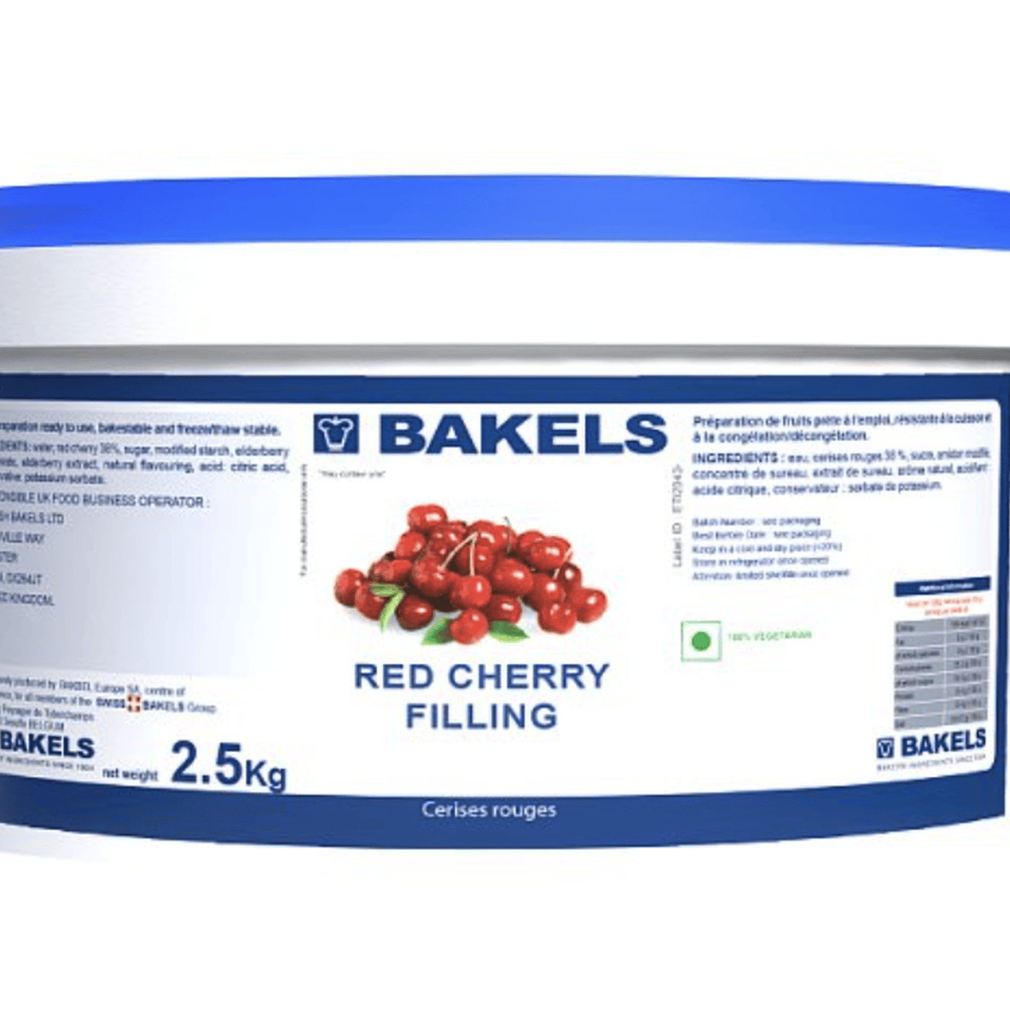Bakels Red Cherry Filling 2.5kg – 1 x 2.5kg