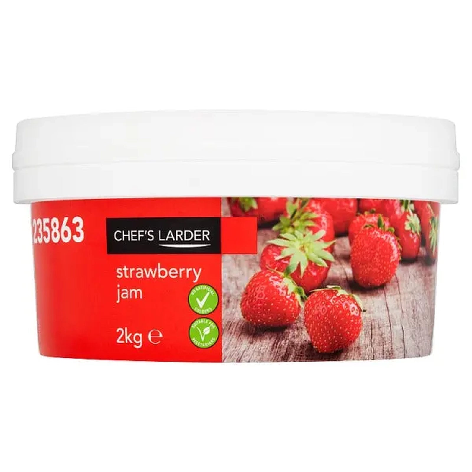 Chef's Larder Strawberry Jam 2.72kg – 1 x 2.72kg