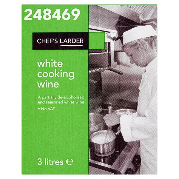 Chef's Larder White Cooking Wine 3 Litre Bottle Suitable For Cooking And Foodservice Use 1 x 3 Litre