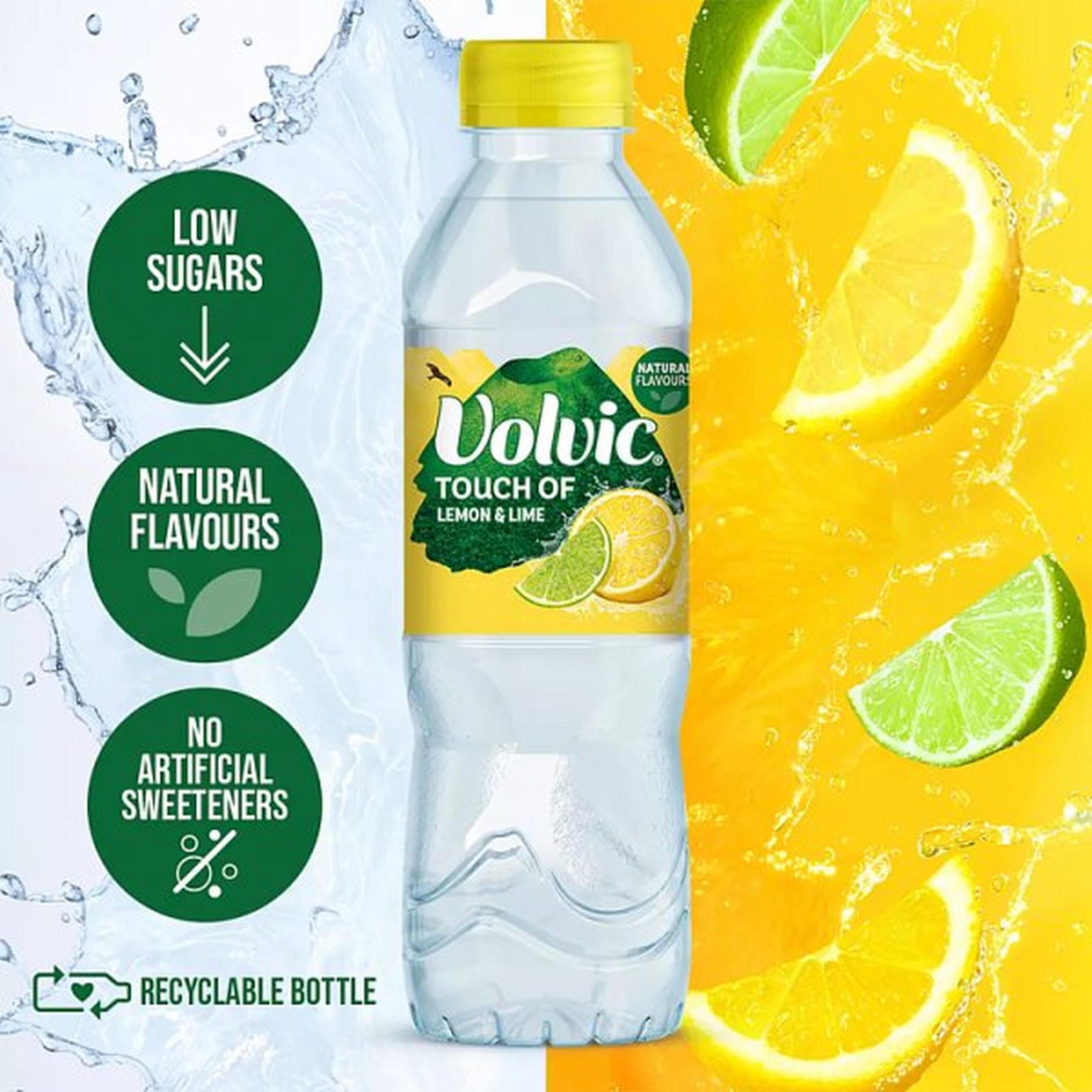 Volvic Touch of Lemon & Lime 12 x 500ml