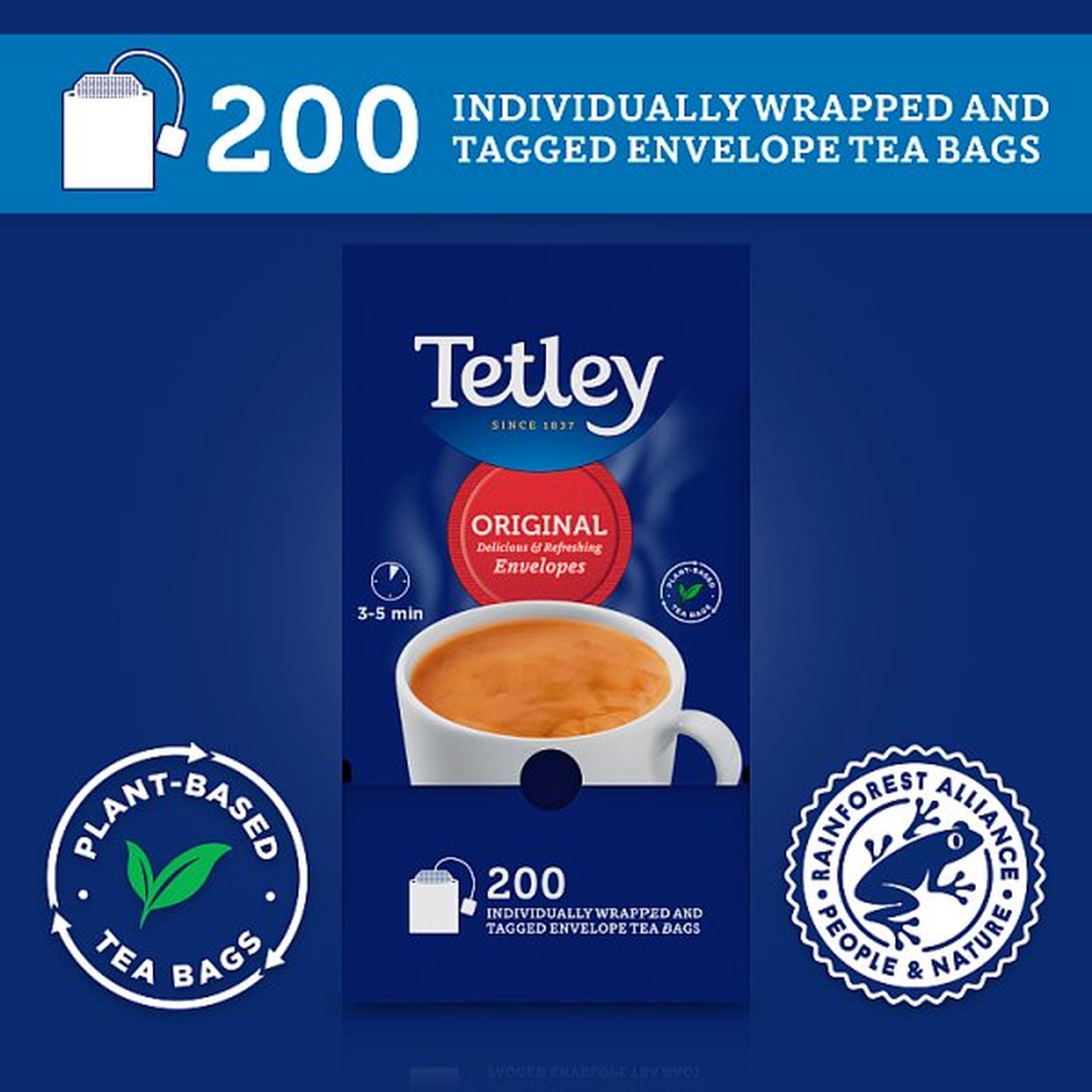 Tetley 200 Original Tea Bags 400g