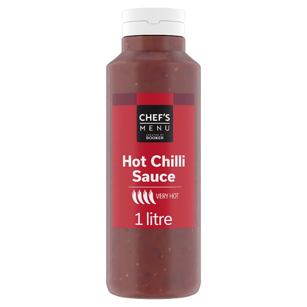 Chef's Menu Chilli Sauce Hot 1 Litre Bottle Suitable For Catering And Foodservice