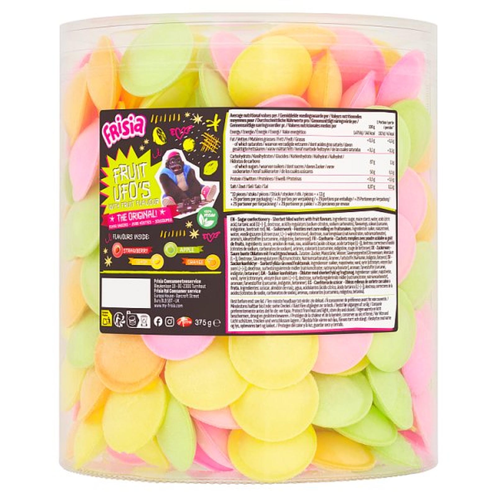 Frisia Fruit Ufo's with Fruit Flavour 375g