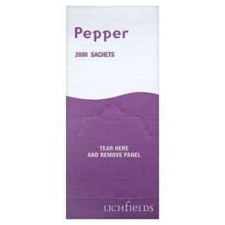 Lichfields Pepper Sachets 2000 Sachets Bulk Foodservice Case Of 1 Catering For Professional Kitchens