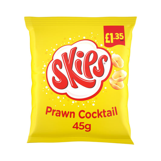 Skips Prawn Cocktail Crisps 45g, £1.35 PMP – 16 x 45g