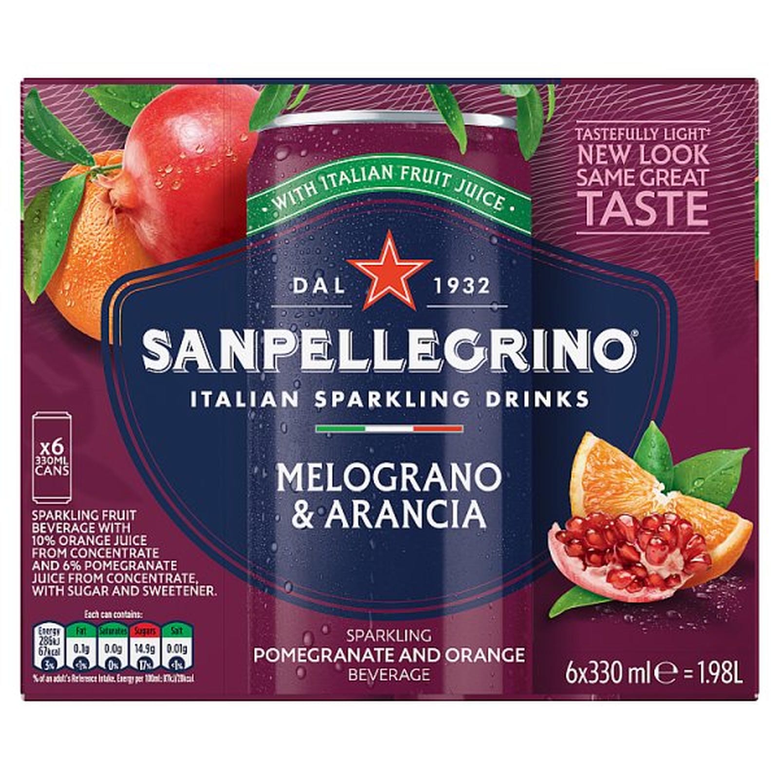 San Pellegrino Pomegranate & Orange 4x6x330ml