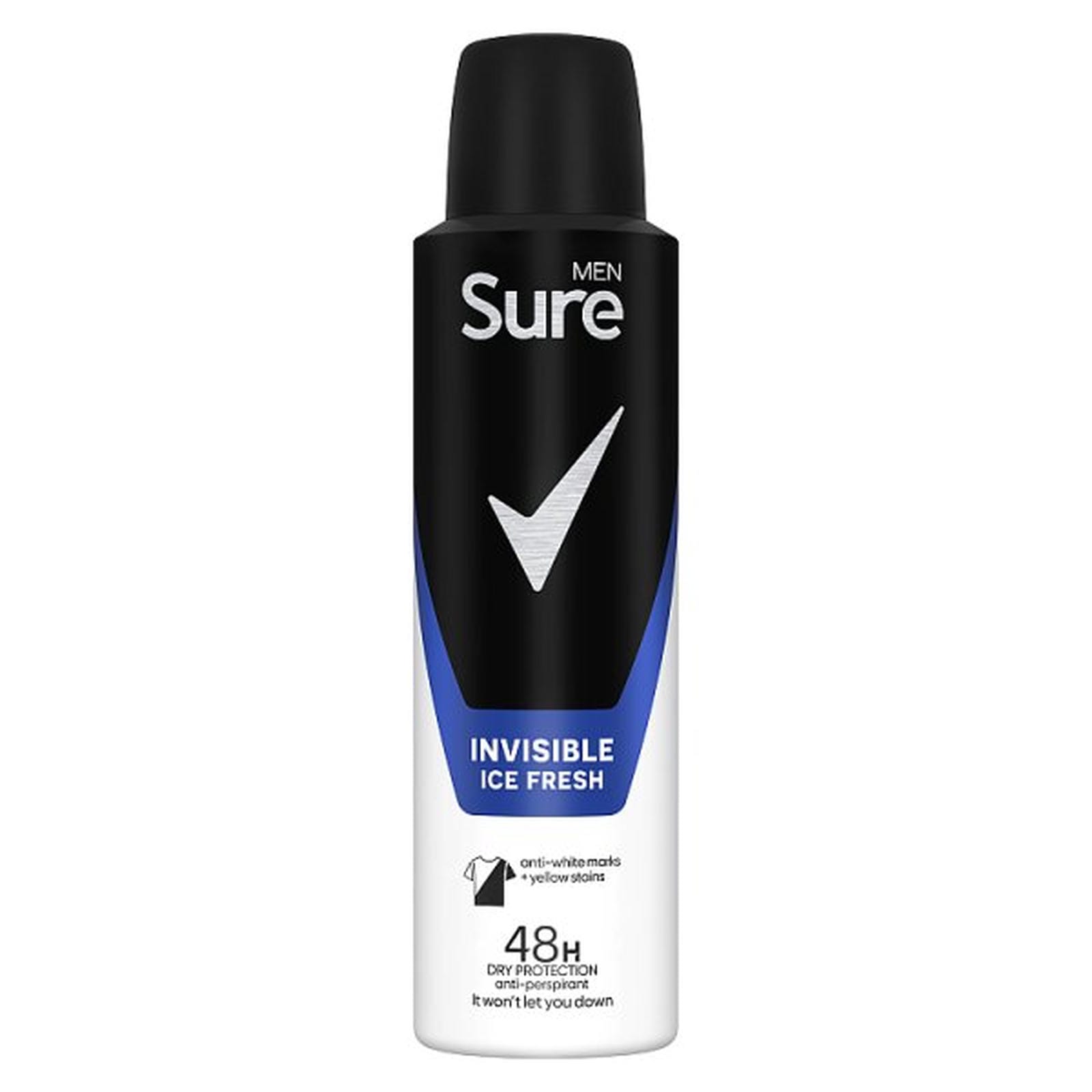 Sure Men Antiperspirant Aerosol Invisible Ice Fresh 150 ml