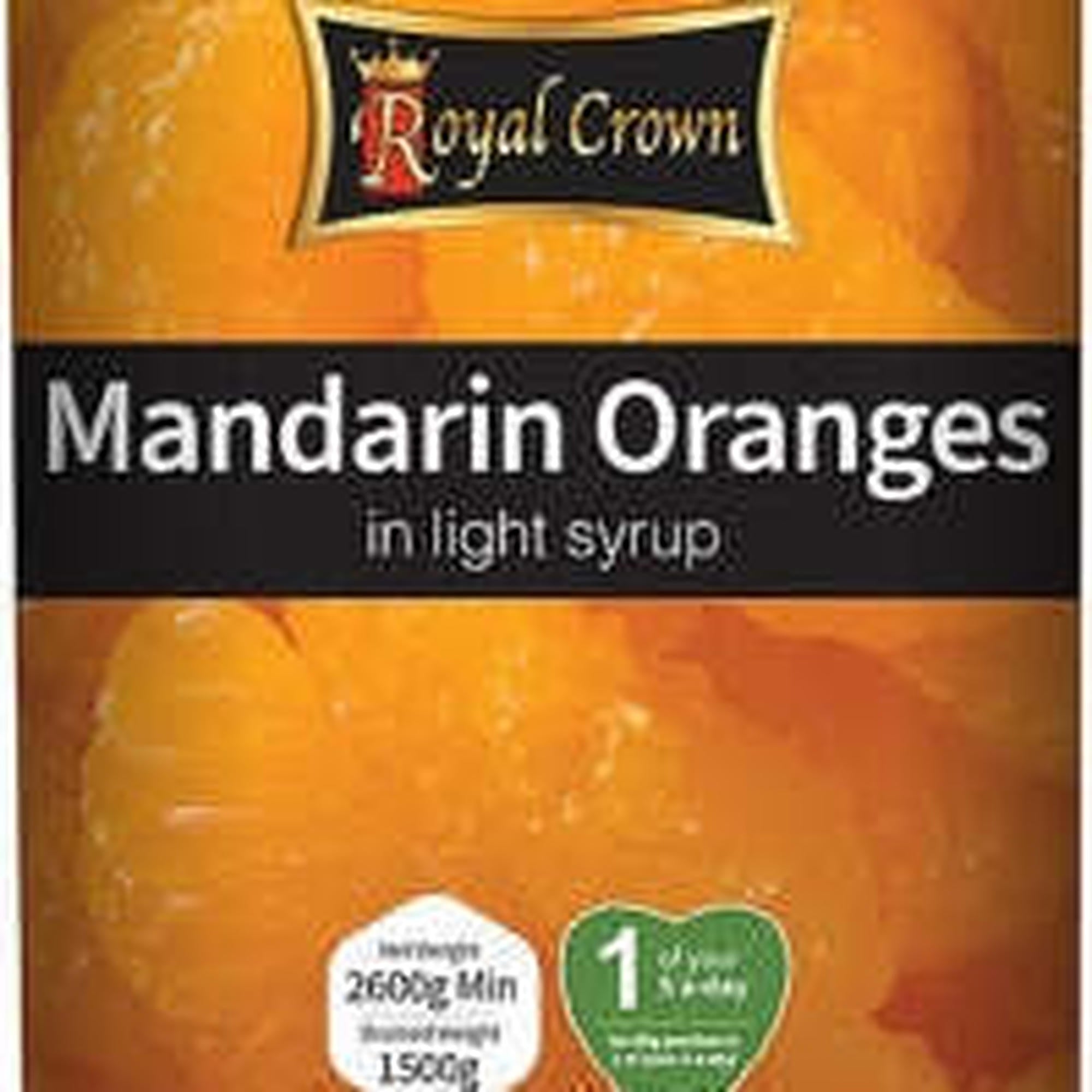 Royal Crown Mandarin Segments In Light Syrup For Foodservice Use 2.6 Kg 1 X 2.6 Kg