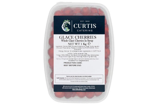 Curtis Catering Whole Glace Cherries 1kg – 6 x 1kg