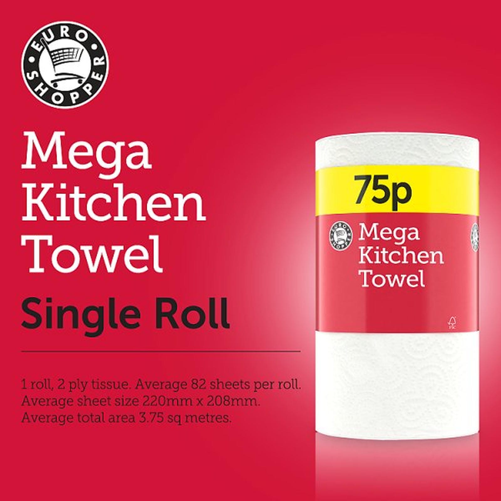 Euro Shopper Mega Kitchen Towel Single Roll