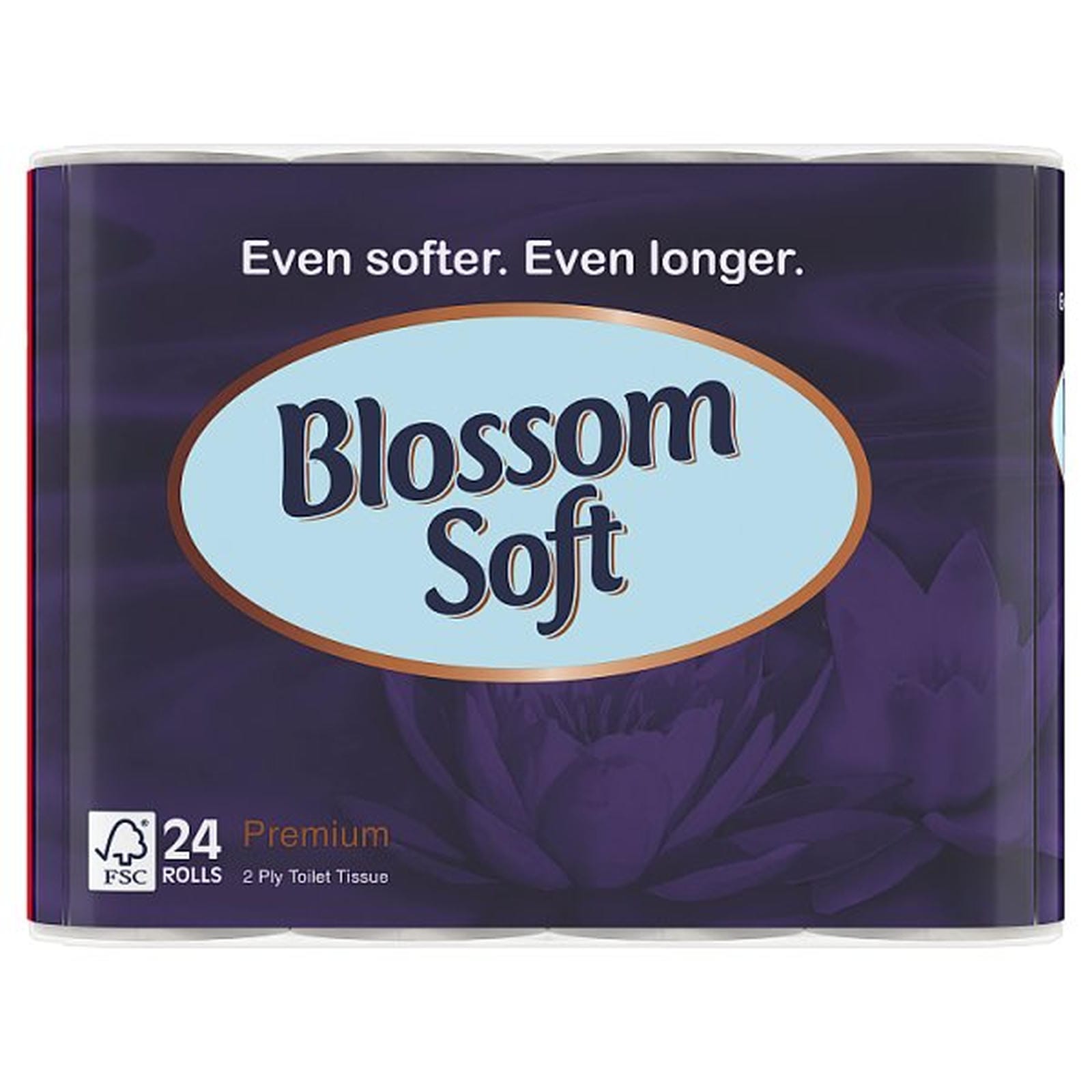 Blossom Soft 24 Premium Toilet Tissue Rolls