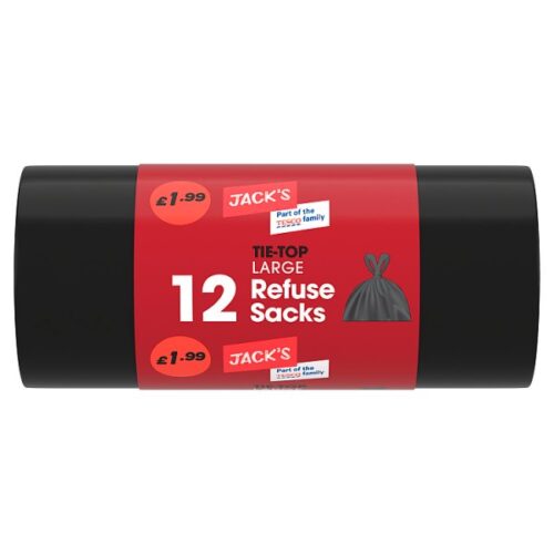Jack's 20 Tie-Handle Swing Bin Liners – 12 x 20pk
