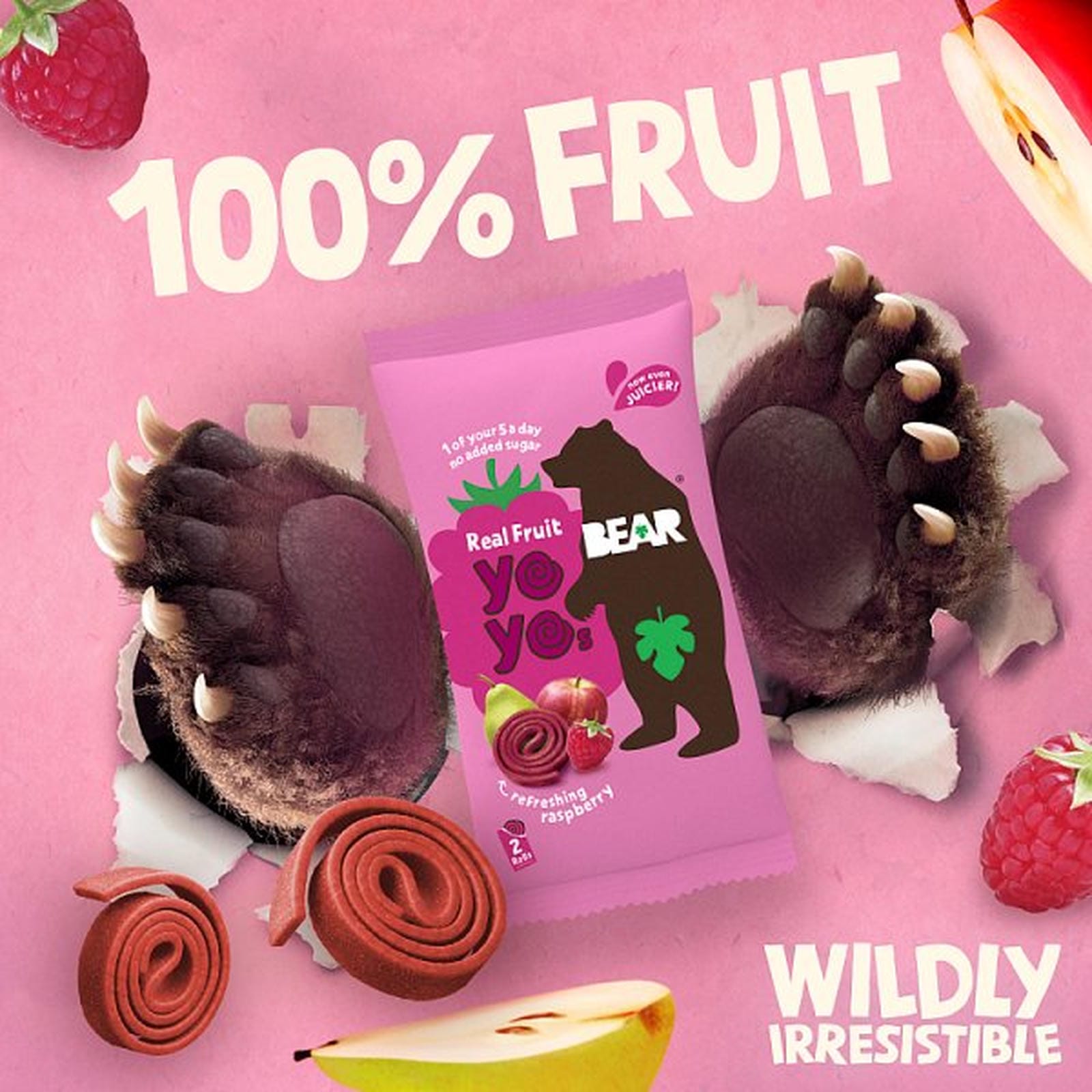 BEAR Fruit Yoyos Refreshing Raspberry Multipack 5x20g