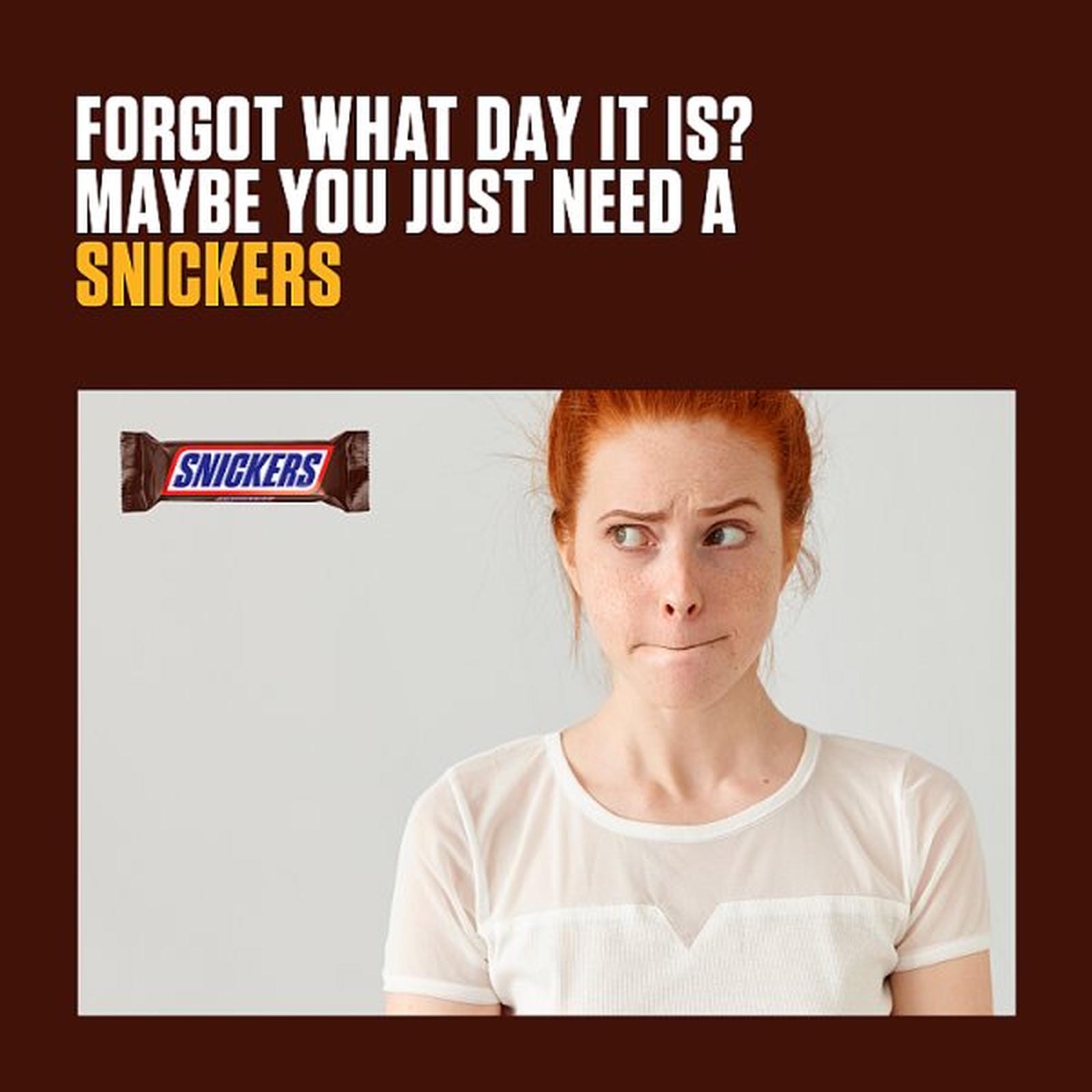 Snickers Milk Chocolate Bar 48g PMP £0.75