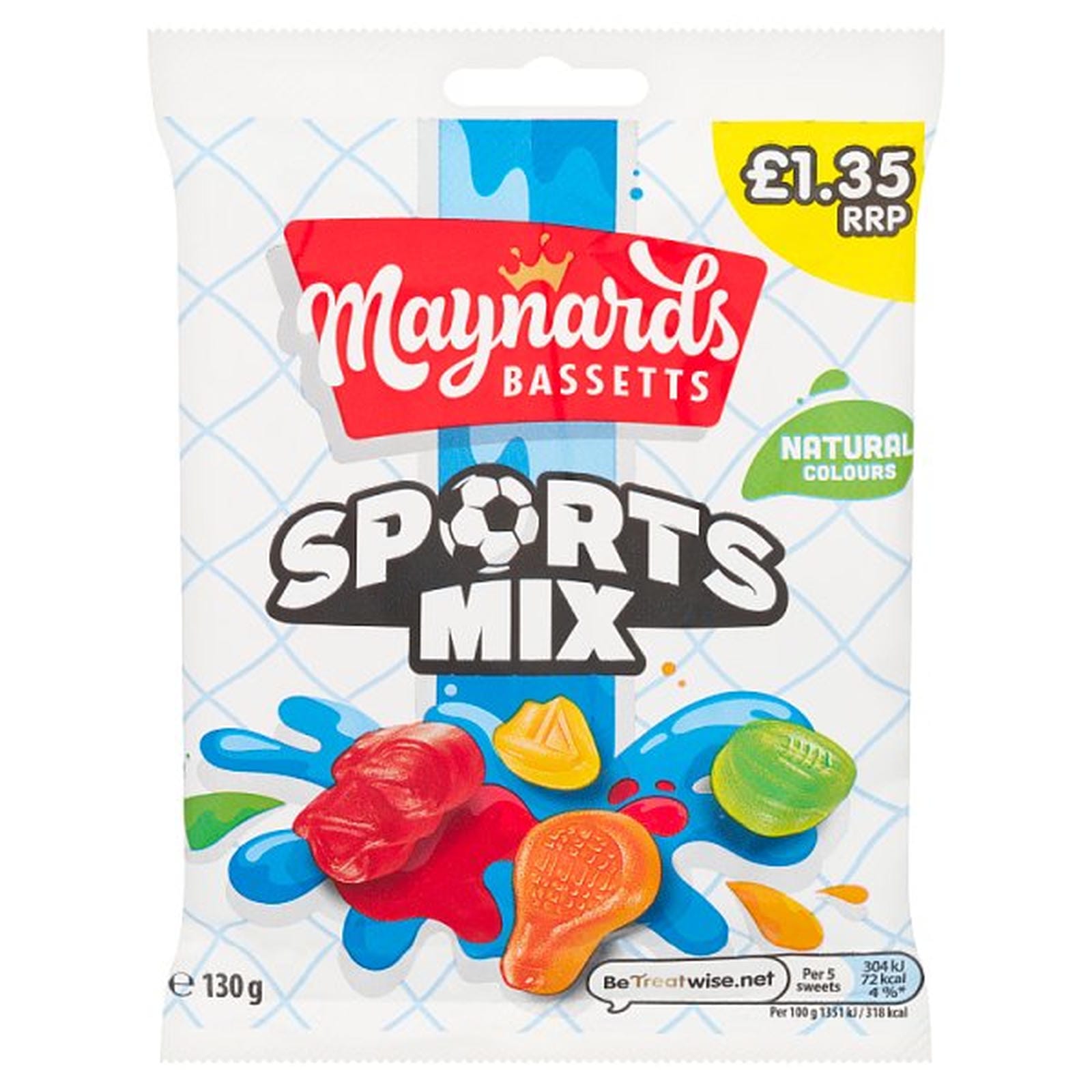 Maynards Bassetts Sports Mix Sweets Sharing Bag £1.35 PMP 130g