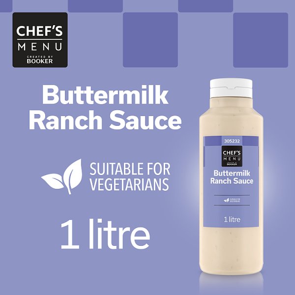 Chef's Menu Buttermilk Ranch Sauce Creamy Herbal Flavour Ideal For Salads Dips And Marinades 1 Litre