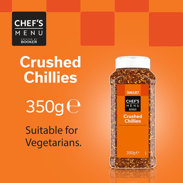Crushed Chillies Chef's Menu Dried Red Chillies For Cooking And Flavour Enhancer 350g Pack