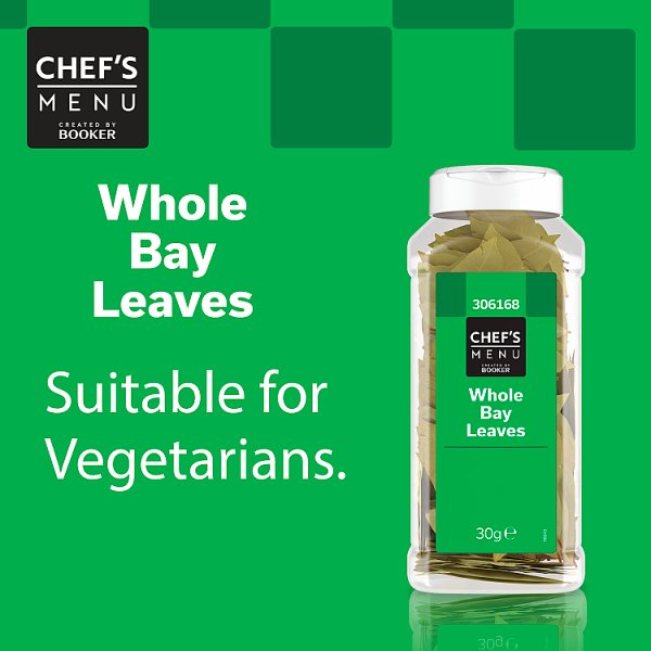 Chef's Menu Bay Leaves Whole Hand-Selected Dried 30g Single Pack Mediterranean Flavour