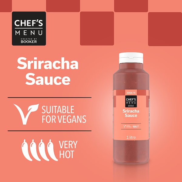 Sriracha Sauce Chef's Menu Authentic Heat And Depth 1 Litre Bottle For Stir-Fries Marinades Asian Dishes