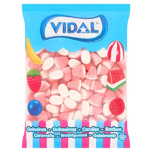 Vidal Strawberry & Cream Drops Candies 1kg – 1 x 1kg