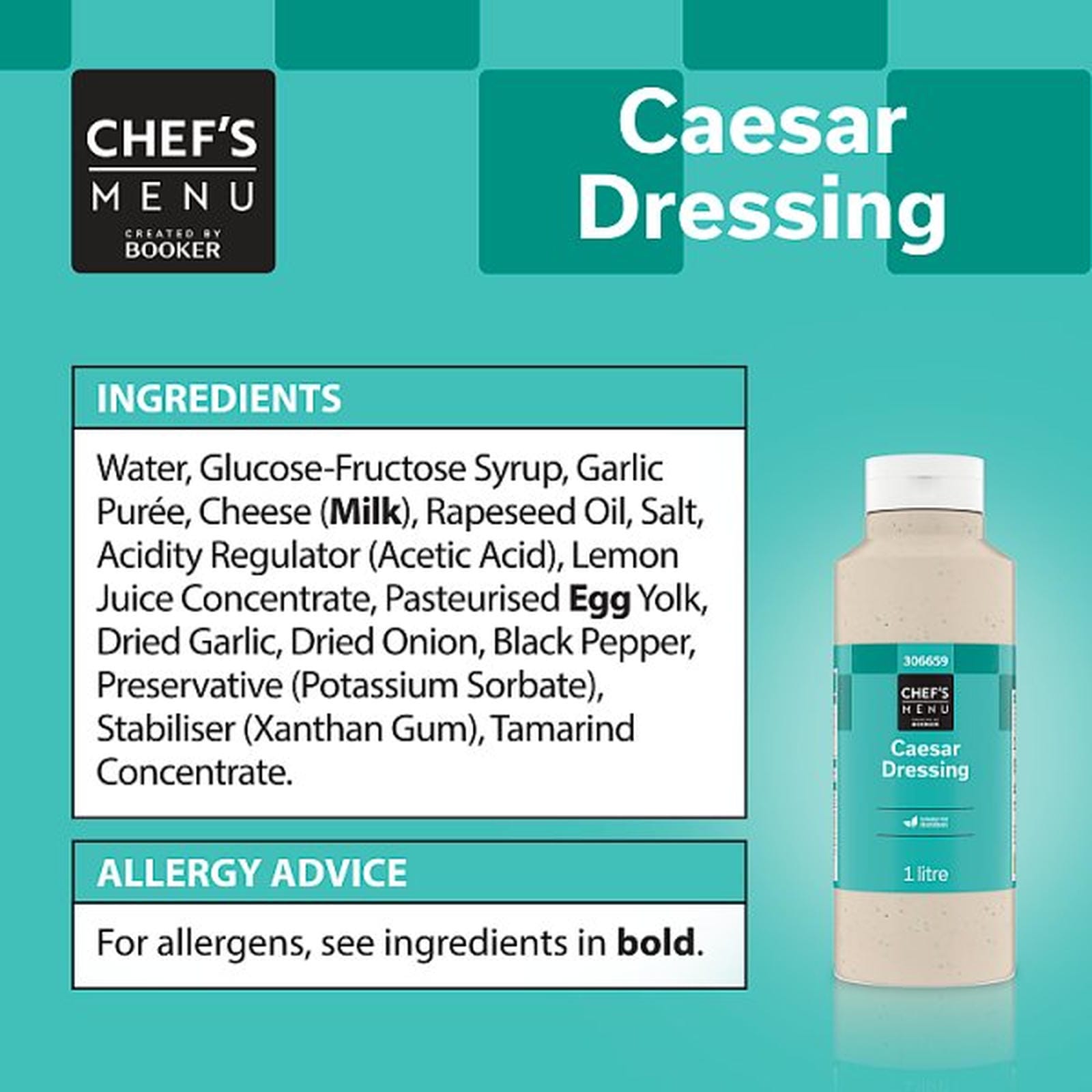 Chef's Menu Caesar Dressing 985g