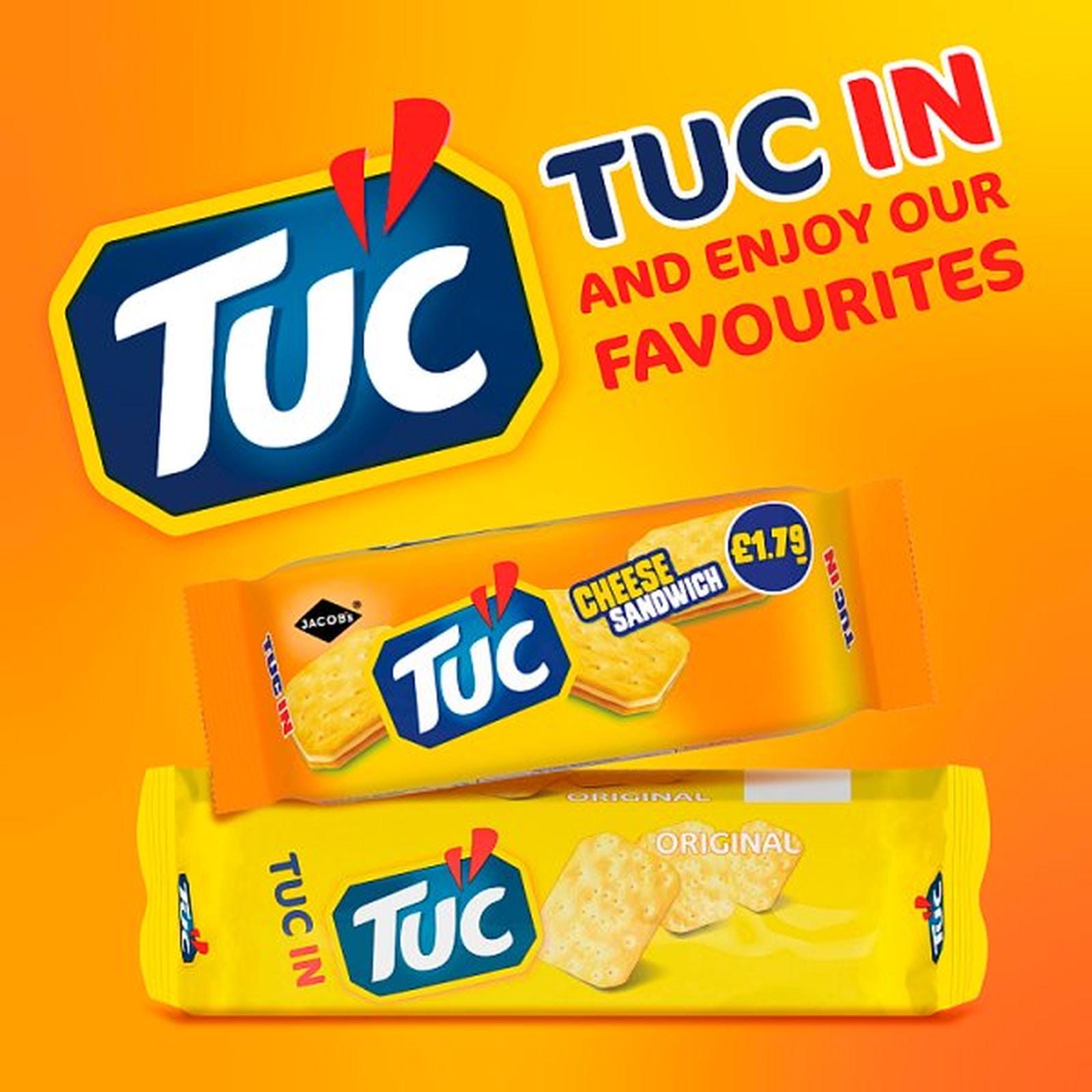 Jacob's TUC Original Snack Crackers 150g PMP £1.79
