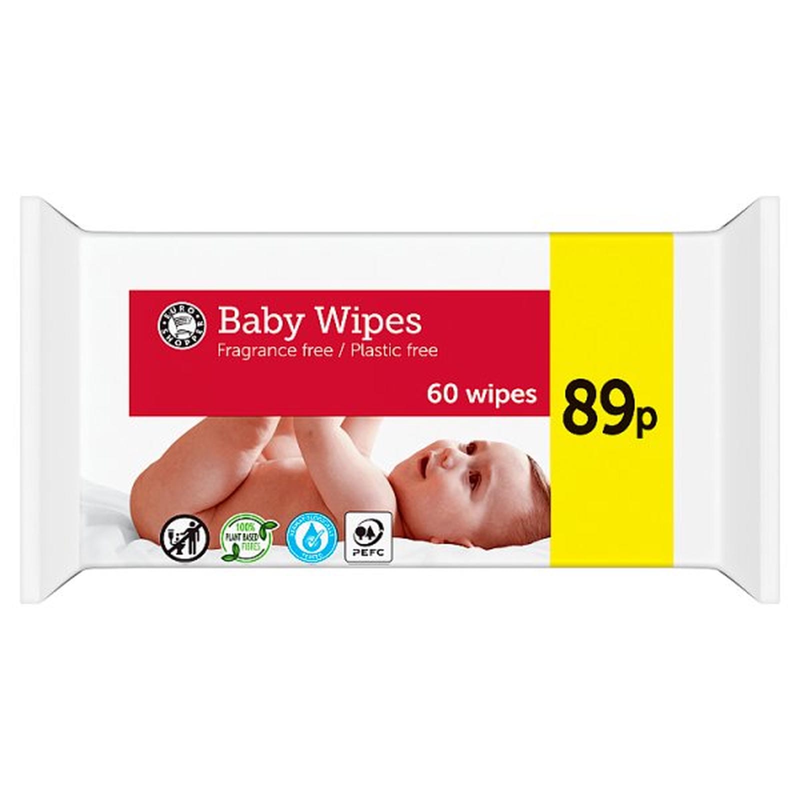 Euro Shopper 60 Baby Wipes