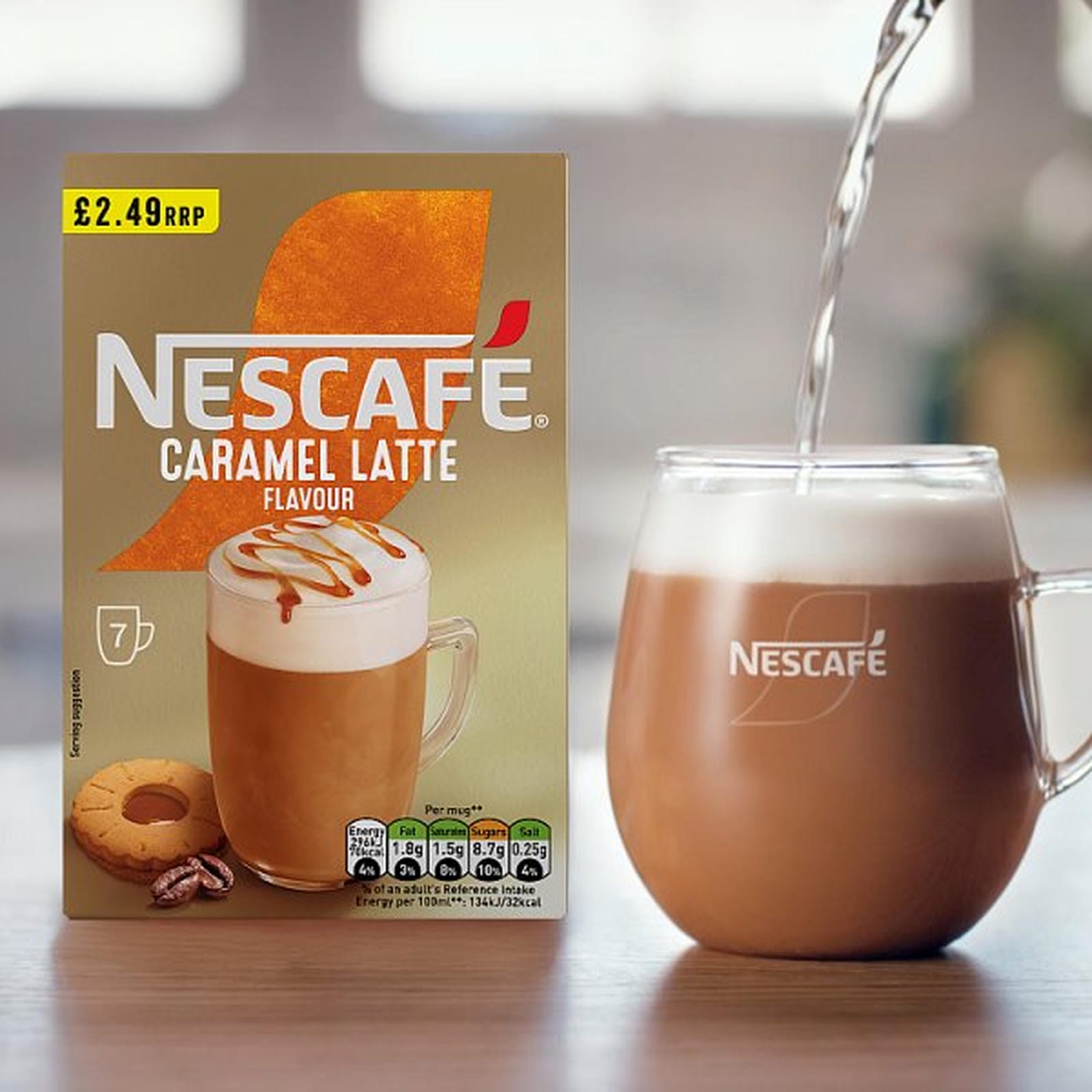 Nescafe Caramel Latte PMP 7 x 17g (119g)