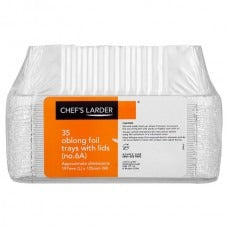 Chef's Larder 15 Round Foil Trays with Lids 227mm – 1 x 15pk