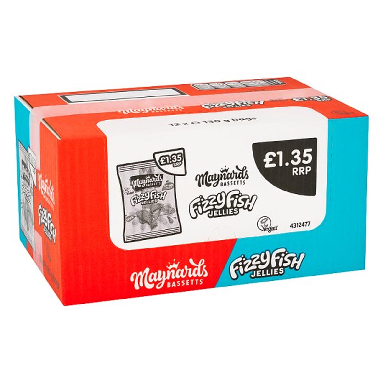 Maynards Bassetts Fizzy Fish Sweets Sharing Bag £1.35 PMP 130g