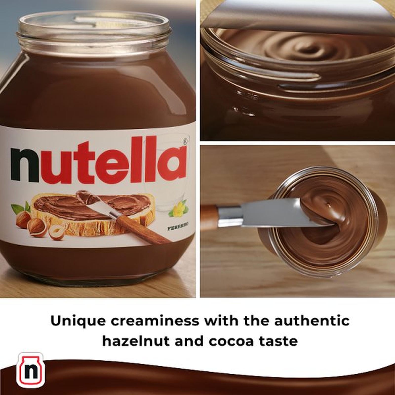 Nutella Hazelnut Chocolate Spread Jar 1000g