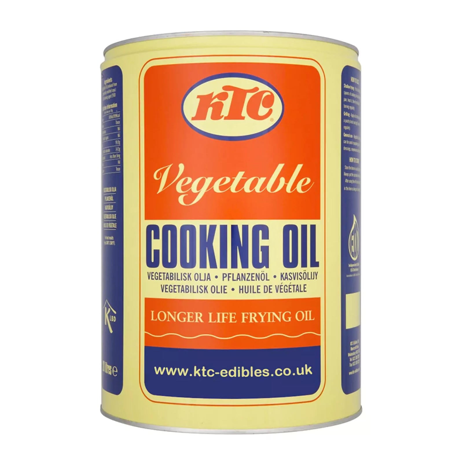 KTC Vegetable Cooking Oil 20 Litres Suitable For Cooking Dressing And Frying In All Kitchens