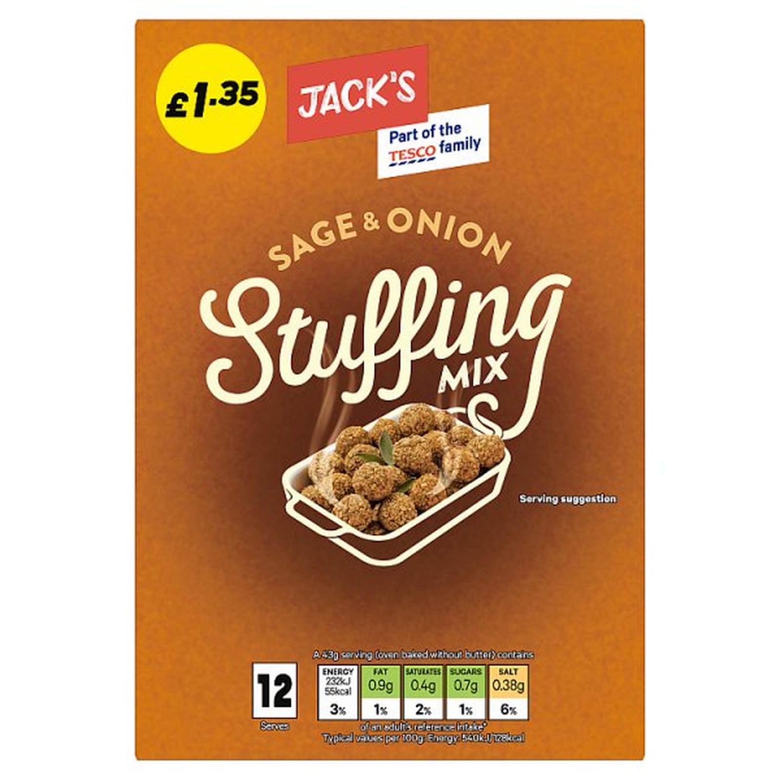 Jack's Sage & Onion Stuffing Mix 170g