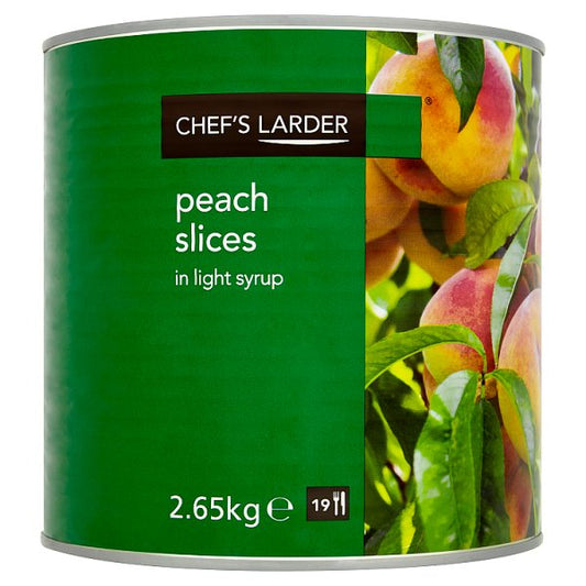 Chef's Larder Peach Slices in Light Syrup 2.65kg – 1 x 2.65kg